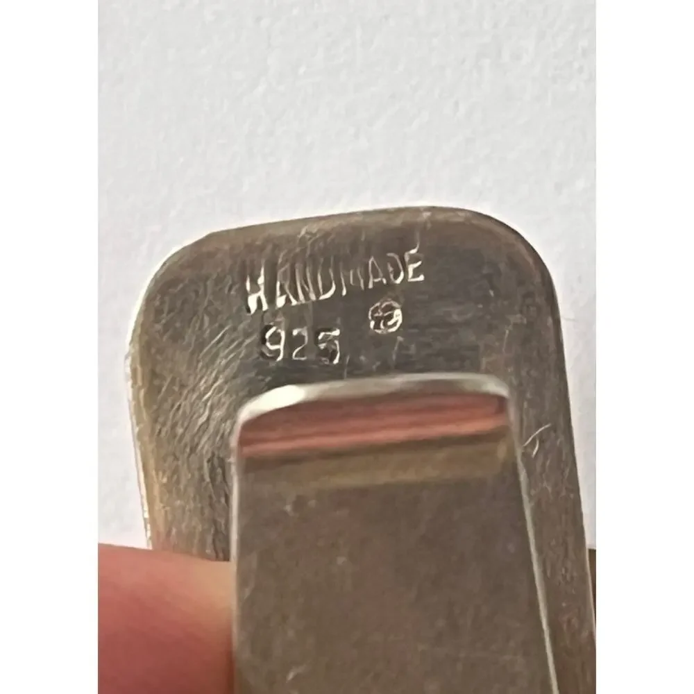Judaica Sterling Silver 925 Handmade Jerusalem Money Clip